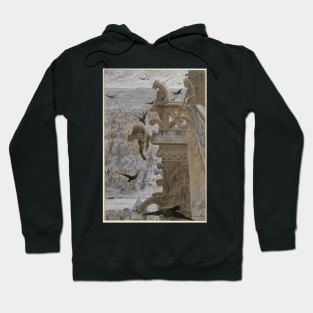 "Notre Dame de Paris" by Luc-Olivier Merson (1881) - original painting cleaned and restored Hoodie